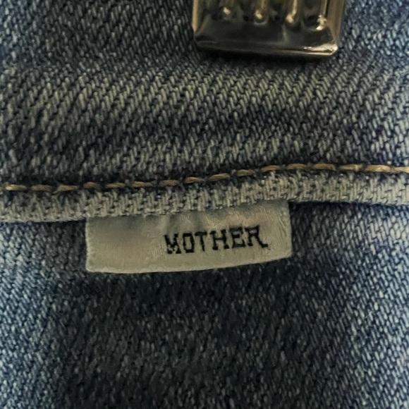 MOTHER Women's High Rise Jeans - Light Blue Straight-leg Size 28x28 Denim Jeans - Picture 5 of 11